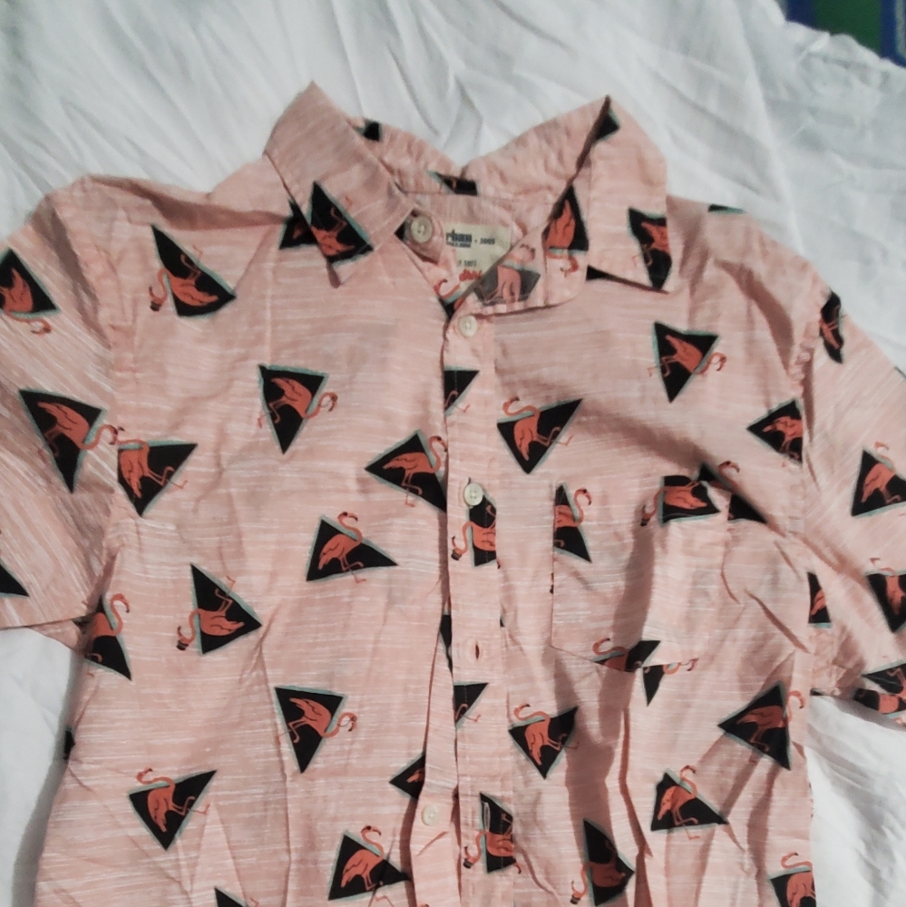 Flamingo button down